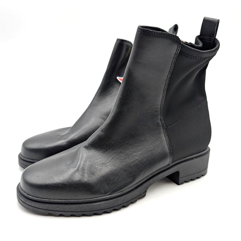 Blondo Cammie Waterproof Ankle Bootie Women's Black Leather Size US6.5M EU36.5